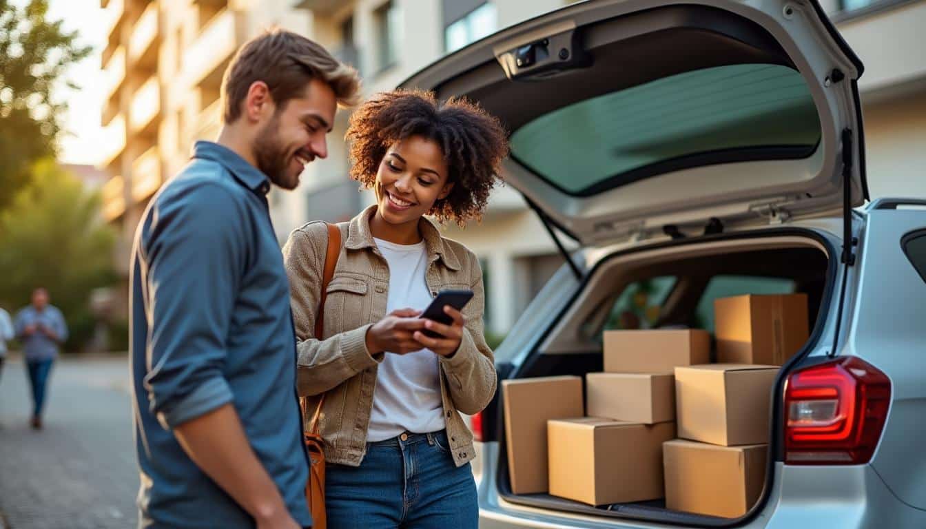 Illustration: Comment fonctionne le système collaboratif de transport entre particuliers ?