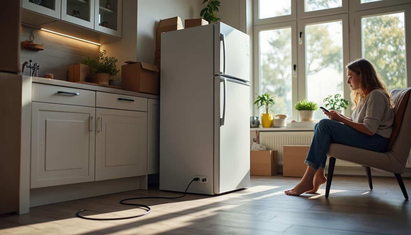 Illustration: Pourquoi il est essentiel d’attendre avant de rebrancher un frigo après transport