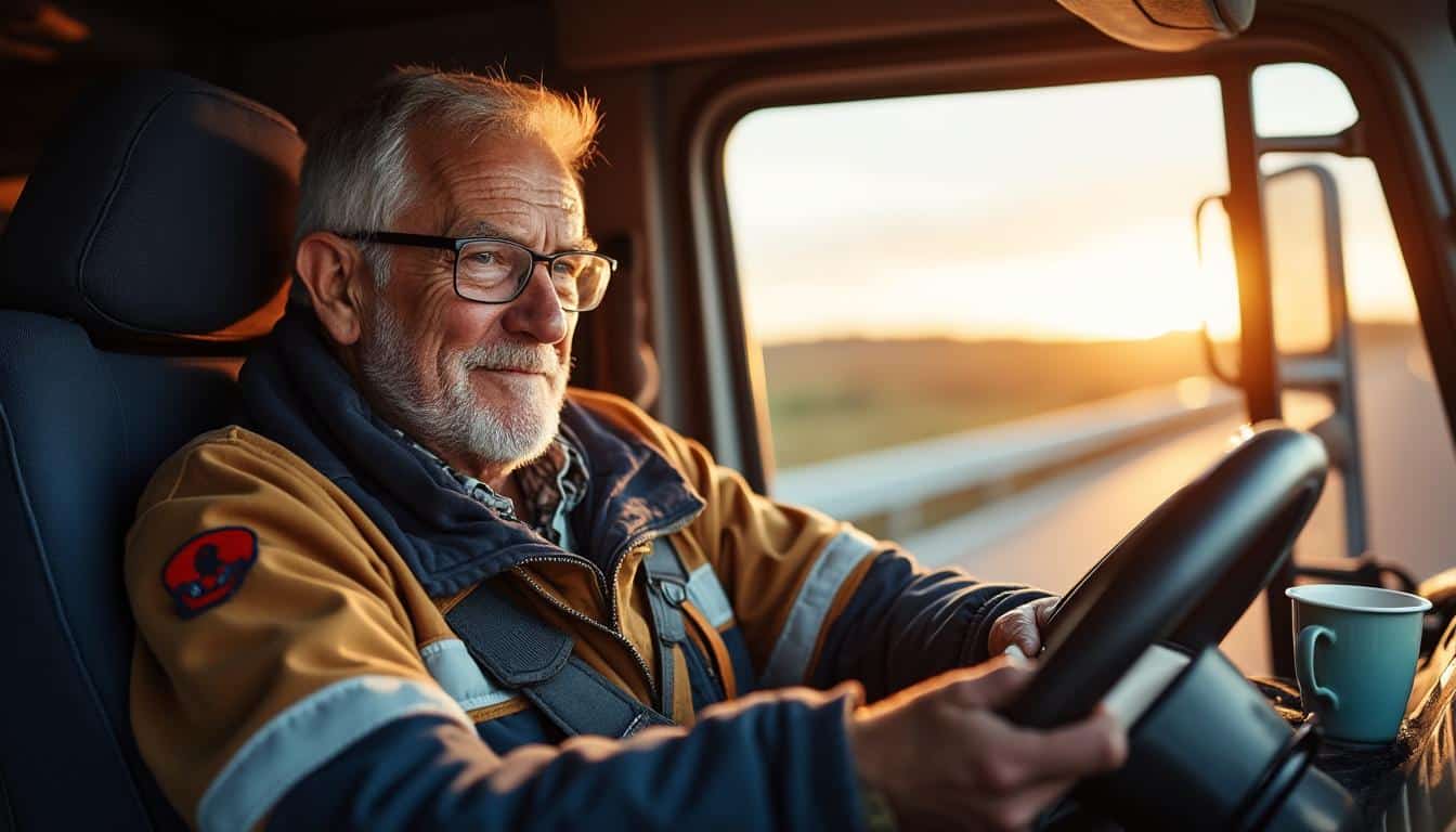 Illustration: Comprendre le congé de fin d’activité pour les chauffeurs routiers