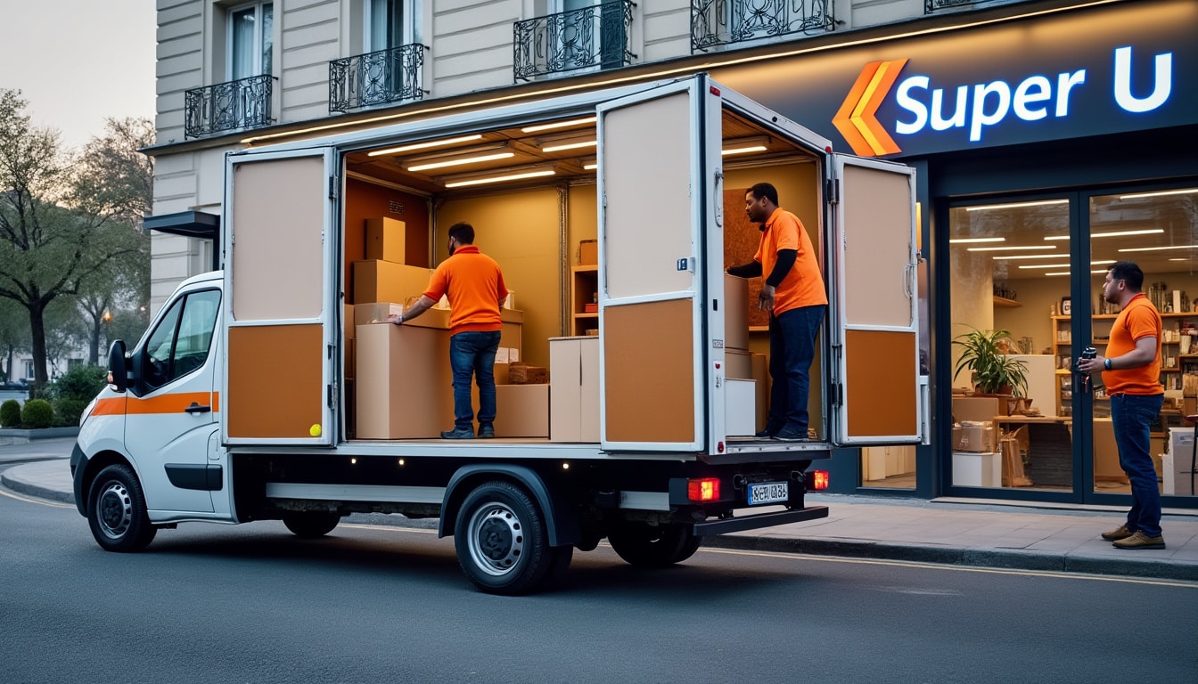 Illustration: Découvrir le fonctionnement d’un utilitaire de 15m3 chez Super U