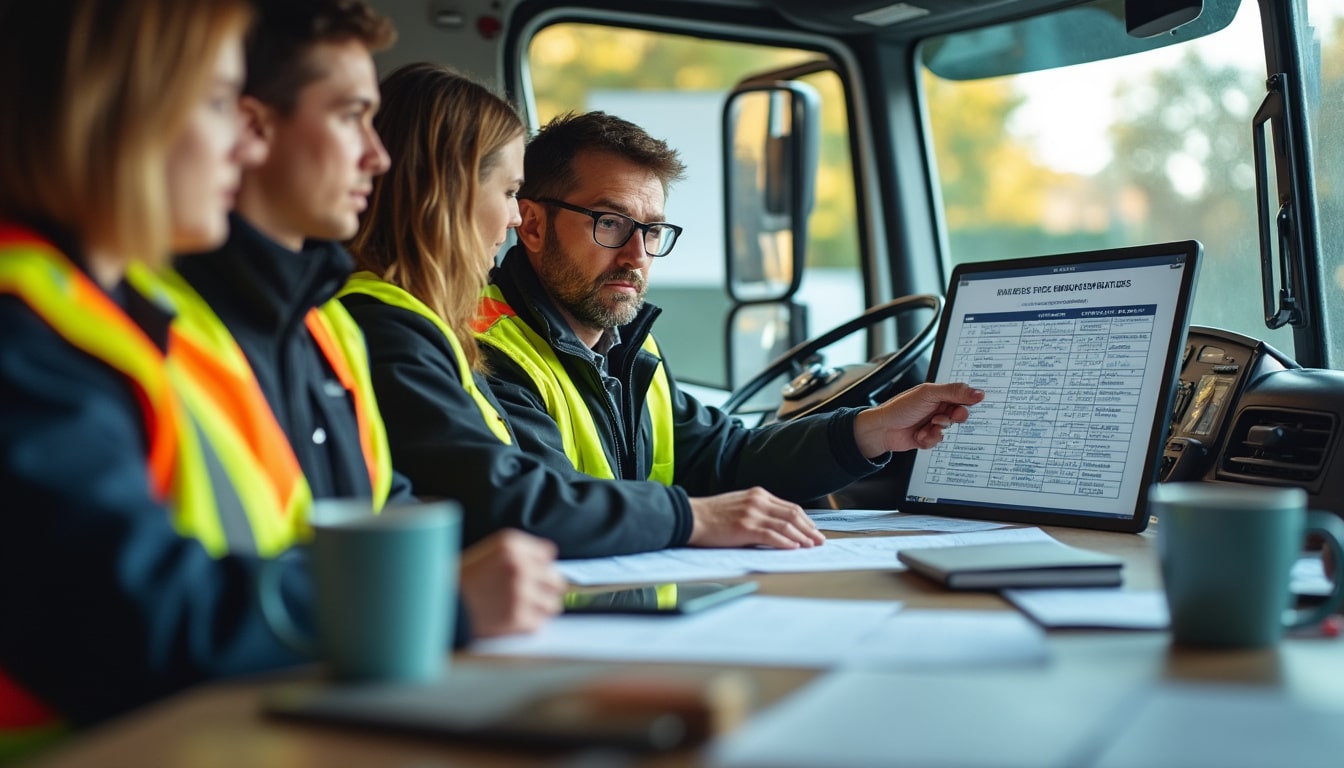 Illustration: Comment fonctionnent les grilles officielles du salaire dans le transport routier ?