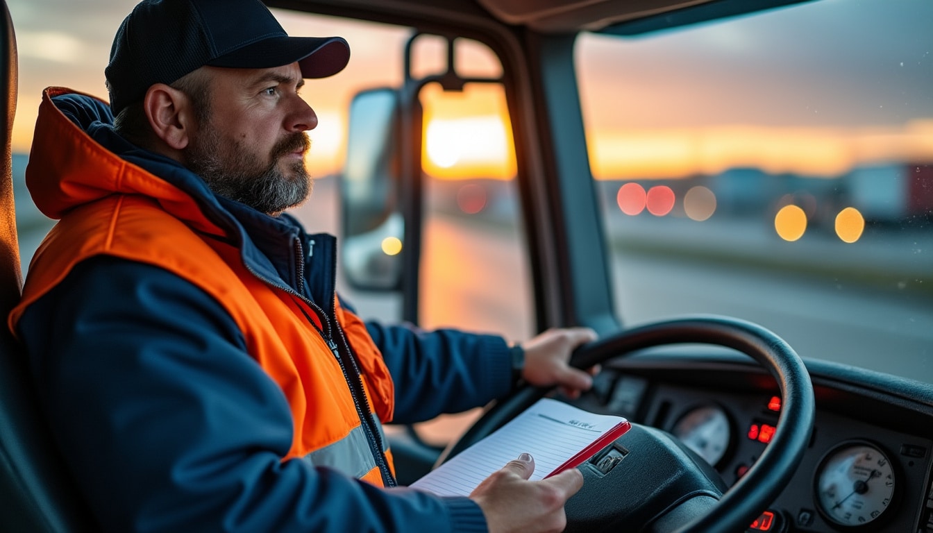 Illustration: Comprendre le temps de service et l’amplitude horaire pour un chauffeur routier