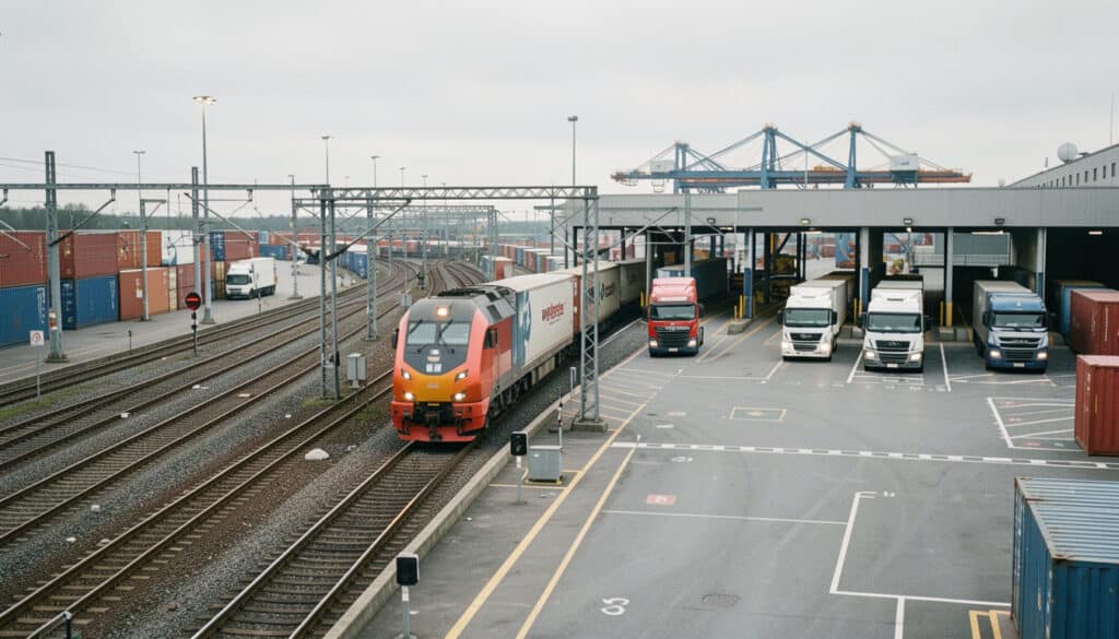 Le fret ferroviaire face au camion et à la logistique